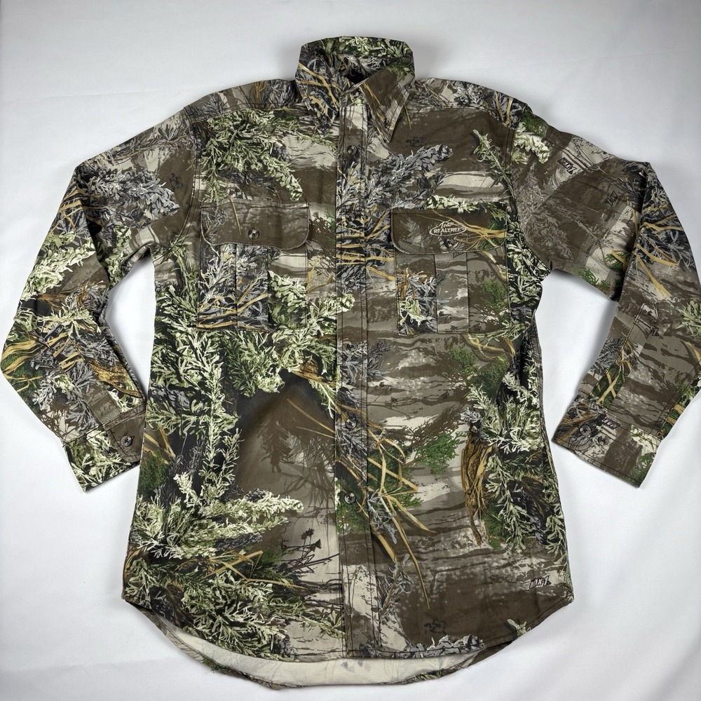 VTG Realtree Advantage Shirt Mens Classic Camo Button Down Small Hunting Fishing